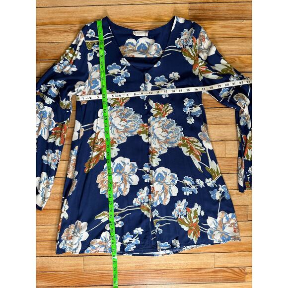 Altar’d State | Floral Boho Long Sleeve Tunic Top | Size Medium - Picture 13 of 13